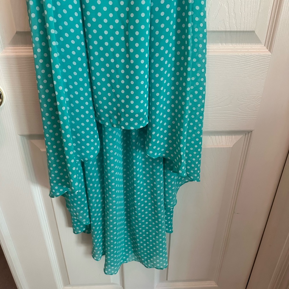 polka dot pinup rockabilly high low dress NWT - Picture 4 of 12